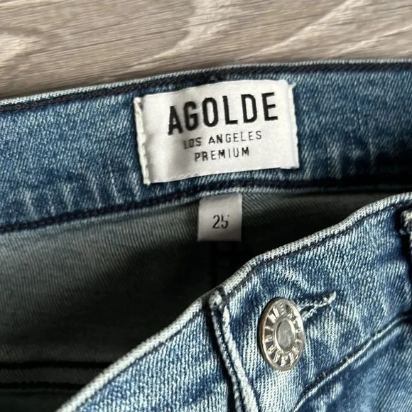 Agolde Distressed Sophie Hi-rise Skinny Jeans - Picture 7 of 9